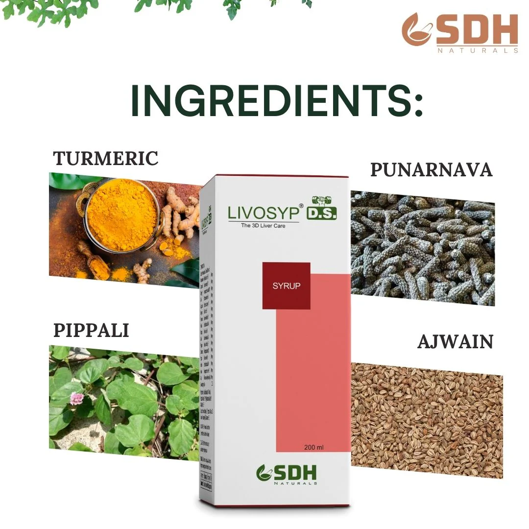 Livosyp DS Syrup – Ayurvedic Liver Support Syrup | Herbal Blend for Liver Detox, Digestion & Metabolism | Helps Maintain Liver Health & Bile Flow | Supports Metabolism & Toxin Elimination | Enriched with Punarnava, Haridra, Ajwain, Pippali & Kutki | - Image 6
