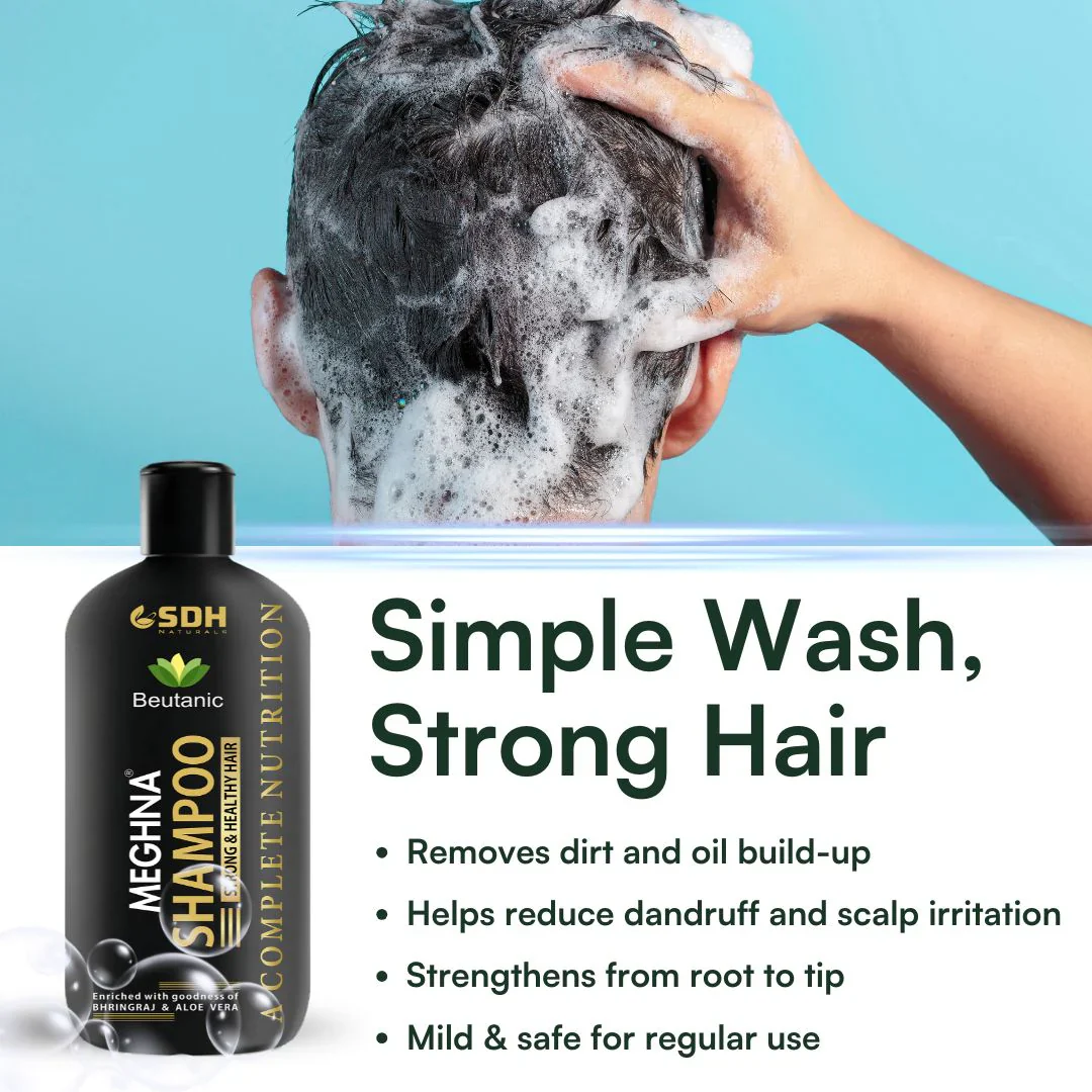 Meghna Shampoo + Locks N Looks Hair Oil - Image 3