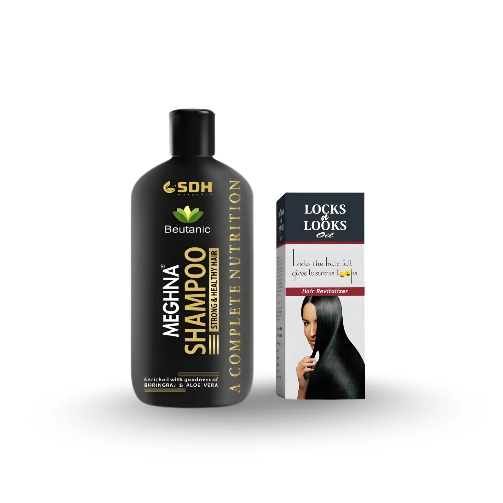 Meghna Shampoo + Locks N Looks Hair Oil - Image 6