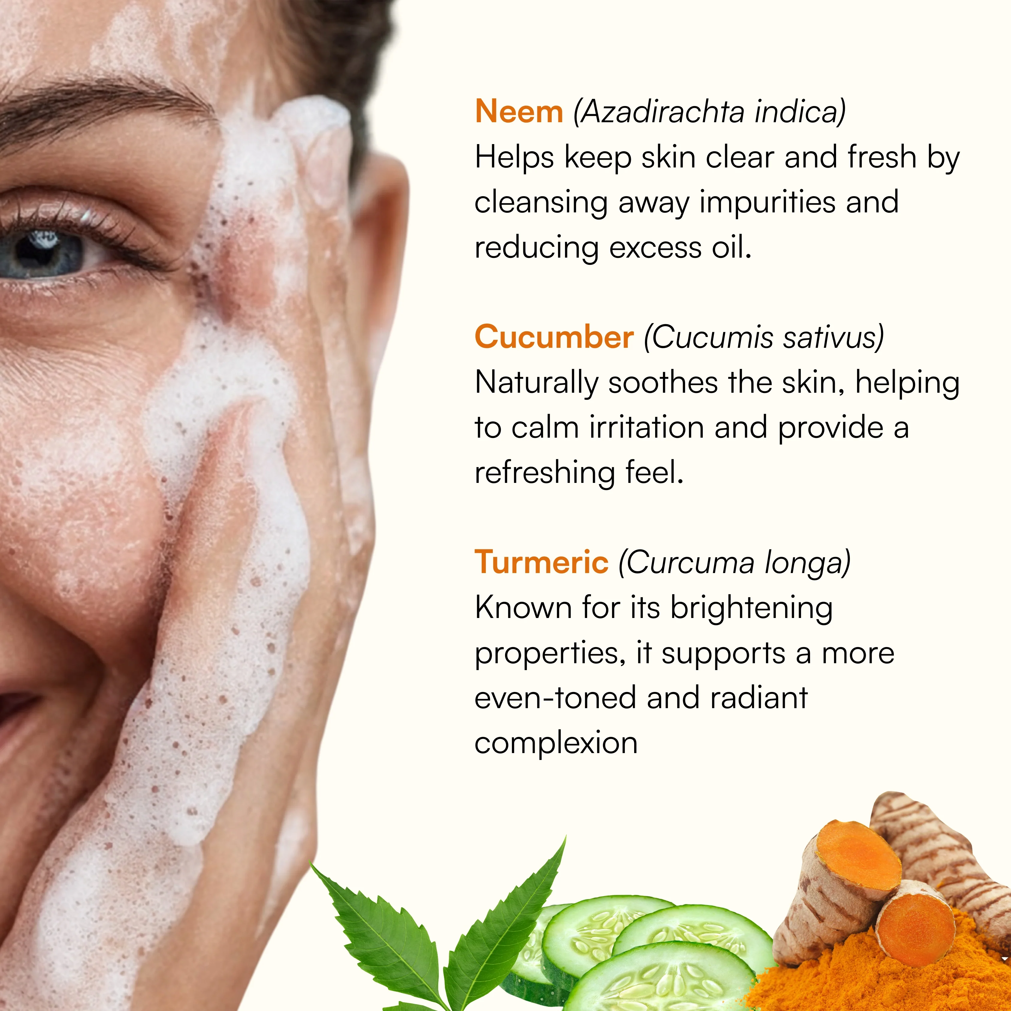 Neem & Turmeric Pimple Care Foaming Face wash - Image 3