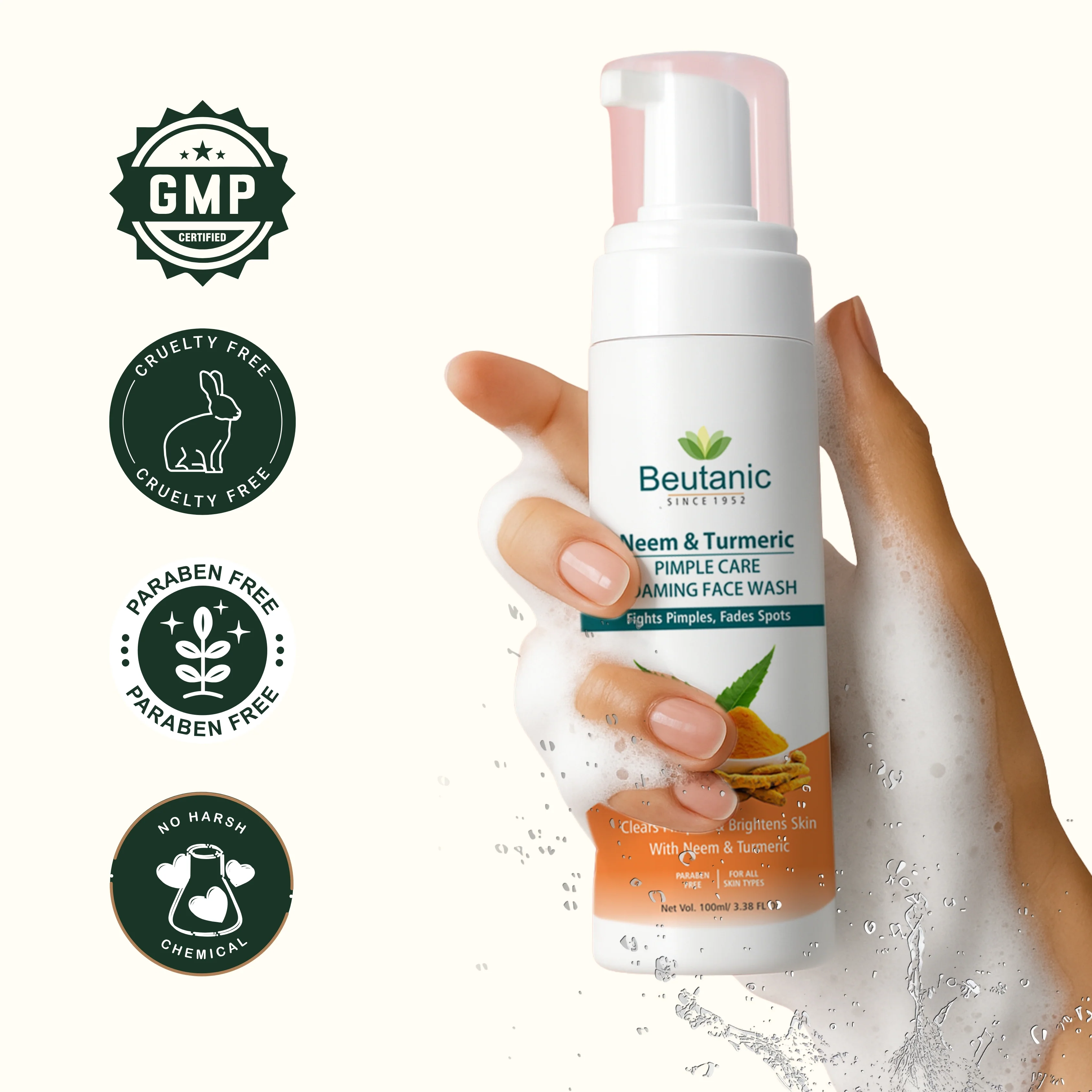 Neem & Turmeric Pimple Care Foaming Face wash - Image 5