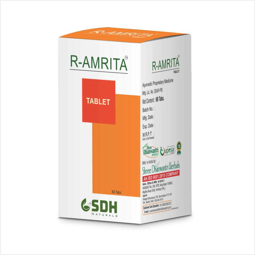 R-Amrita Tablets | Ayurvedic Joint & Mobility Support | With Guggulu, Shallaki, Shunthi & Haridra - Image 7