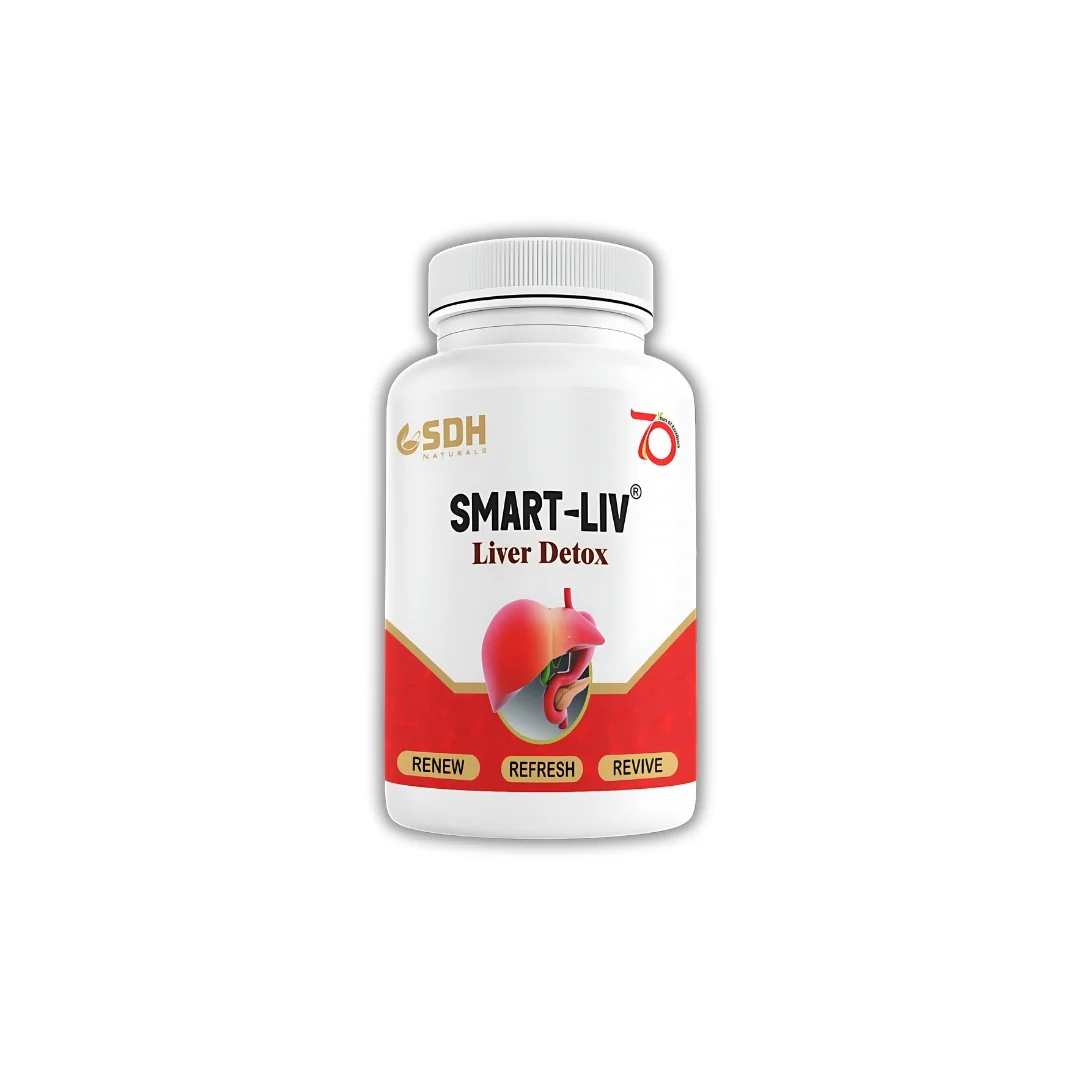 SDH Naturals Smart Liv Liver Detox Capsules | Ayurvedic Liver Health Supplement | Milk Thistle, Kutki, Bhringraj, and Punarnava | 60 Veg Capsules - Image 7
