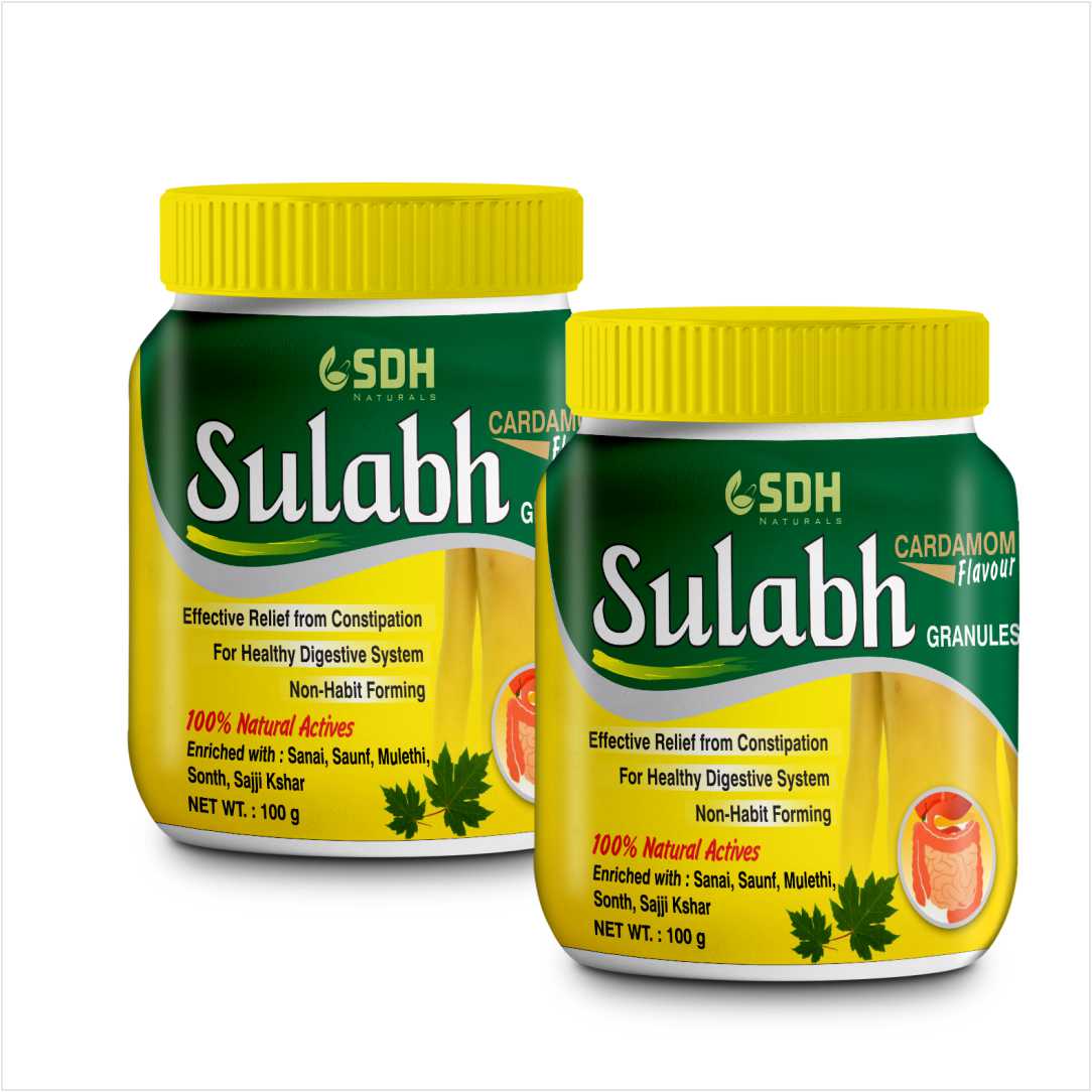 SDH Naturals Sulabh granules I 100% Ayurvedic Supplement for Constipation (Kabz) I Relieves acidity & gas. Non-habit-forming herbal formula, helps improve digestion, Churna Powder, safe and laxative. - Image 10
