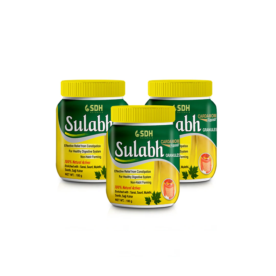 SDH Naturals Sulabh granules I 100% Ayurvedic Supplement for Constipation (Kabz) I Relieves acidity & gas. Non-habit-forming herbal formula, helps improve digestion, Churna Powder, safe and laxative. - Image 8